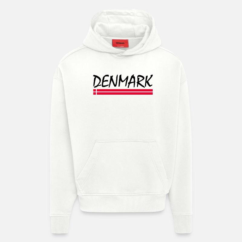 Denmark - Sweat à capuche bio épais oversize fabriqué en UE - OFF WHITE