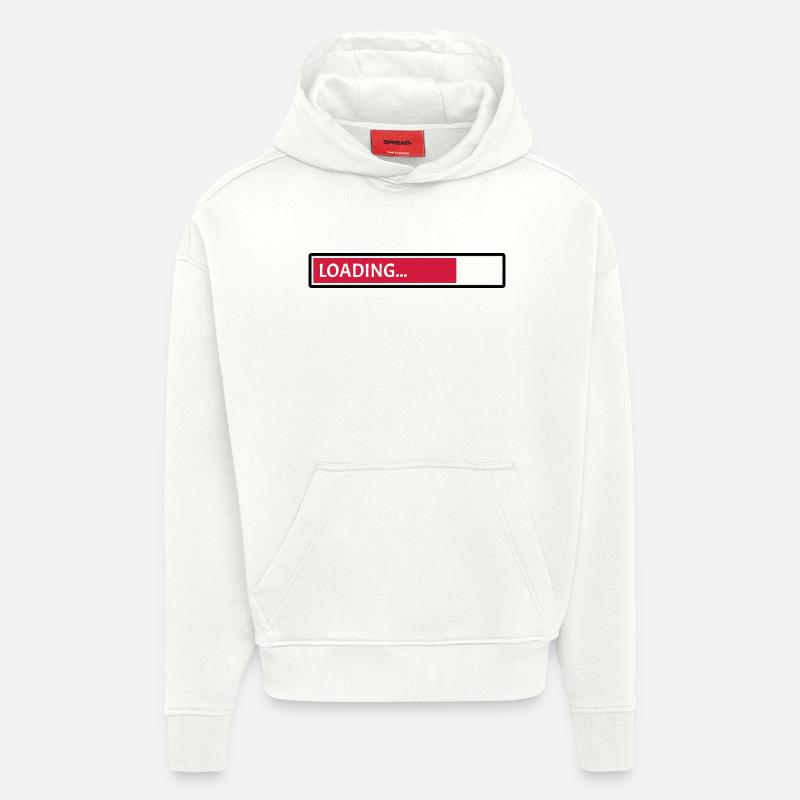 Loading - Sweat à capuche bio épais oversize fabriqué en UE - OFF WHITE