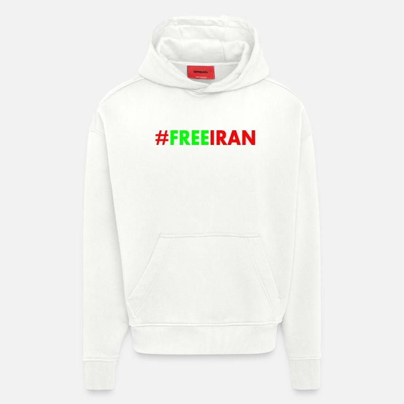 Free iran - Hoodie- made by SPREAD  - OFF WHITE