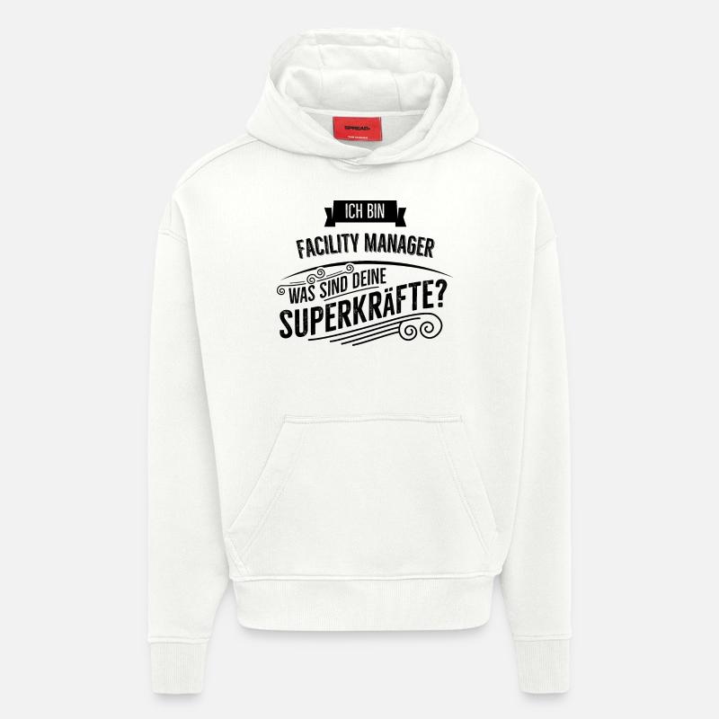 Facility Manager - Hoodie- made by SPREAD  - OFF WHITE