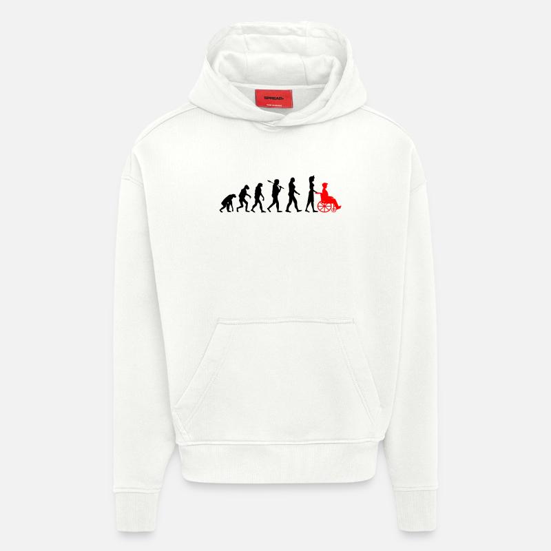 · Infirmière T-shirt Évolution · Soins infirmiers - Sweat à capuche bio épais oversize fabriqué en UE - OFF WHITE