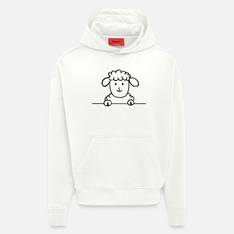 Herr Schaf - Hoodie- made by SPREAD  - OFF WHITE