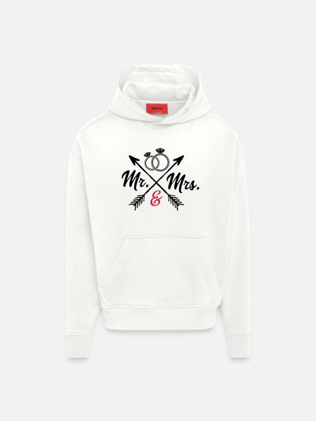 Mr. And Mrs. - Hoodie- made by SPREAD  - OFF WHITE