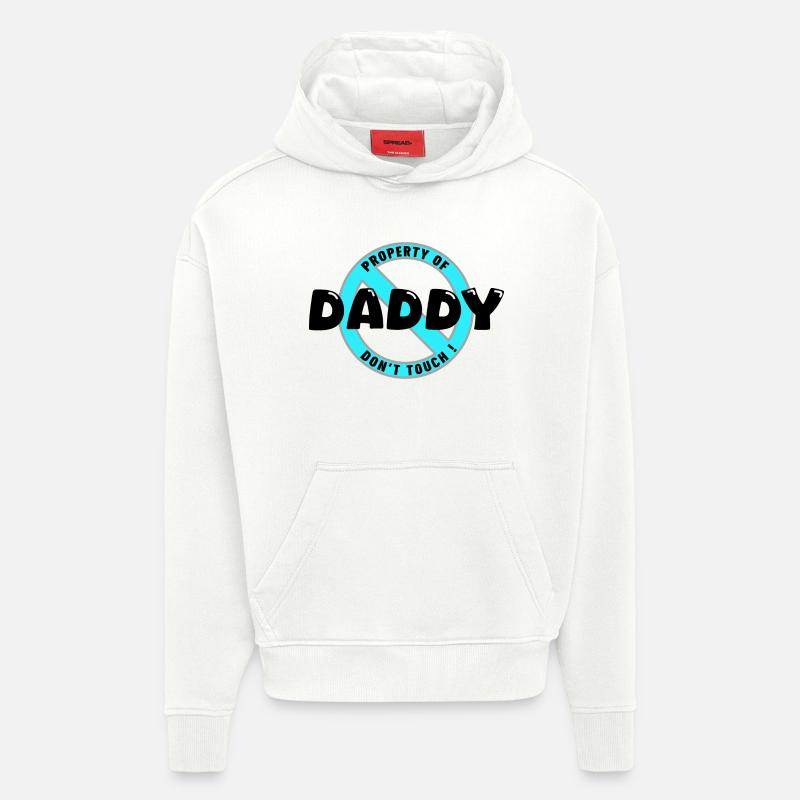 Papas Eigentum, schwarz. In - Hoodie- made by SPREAD  - OFF WHITE