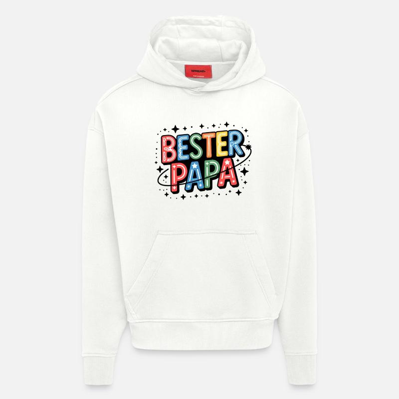 Bester Papa Neon Farbiges Design - Hoodie- made by SPREAD  - OFF WHITE