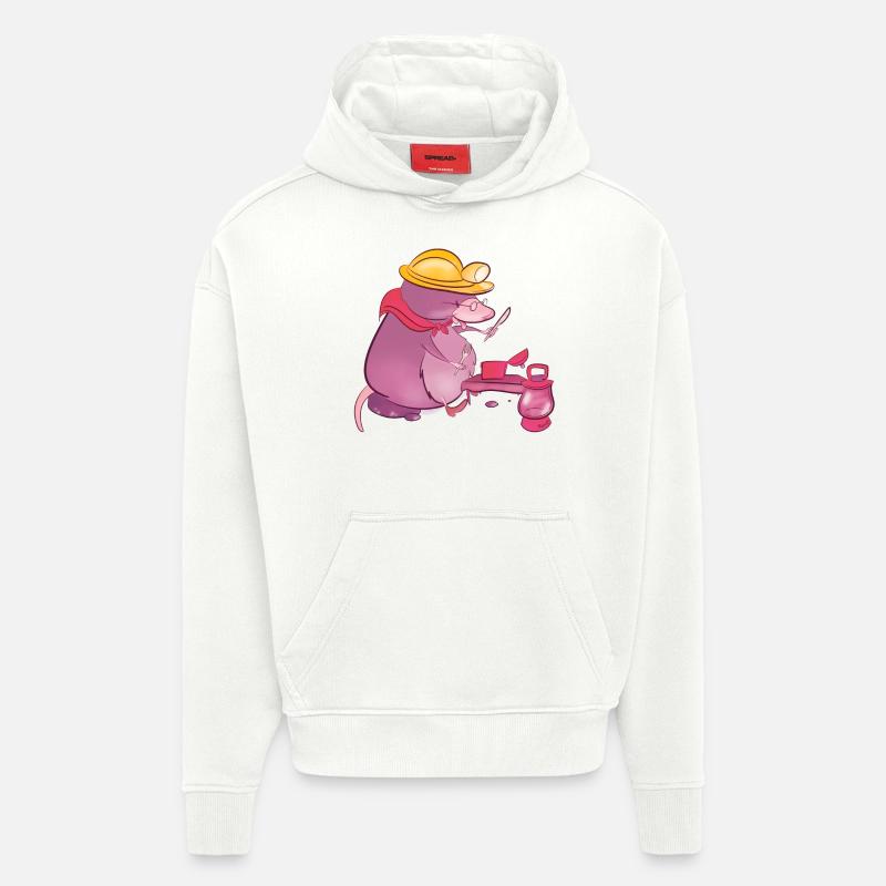 taupe - Sweat à capuche bio épais oversize fabriqué en UE - OFF WHITE