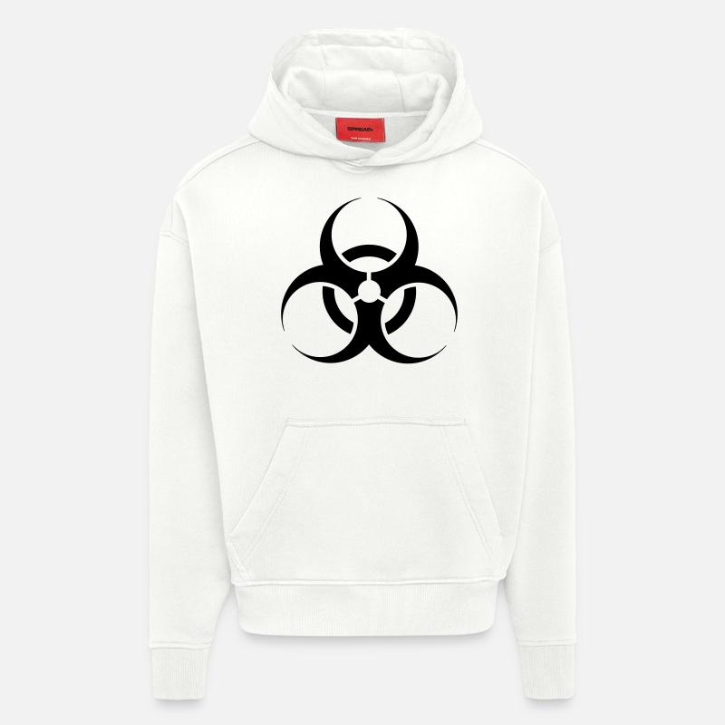 Bio Hazard - Hoodie- made by SPREAD  - OFF WHITE