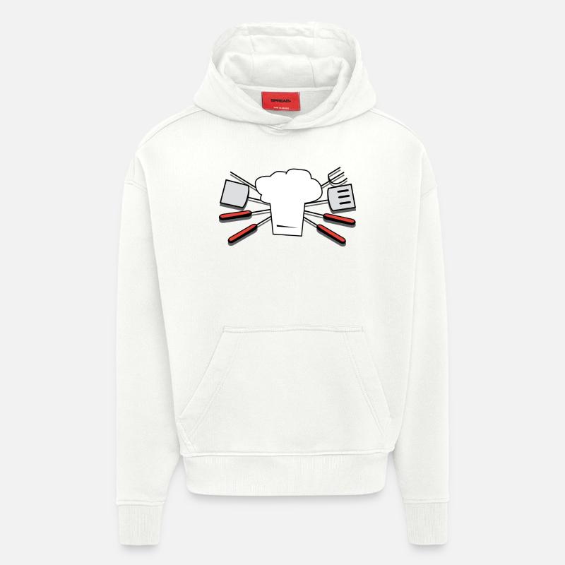 besteck geschirr flatware silverware cutlery84 - Hoodie- made by SPREAD  - OFF WHITE