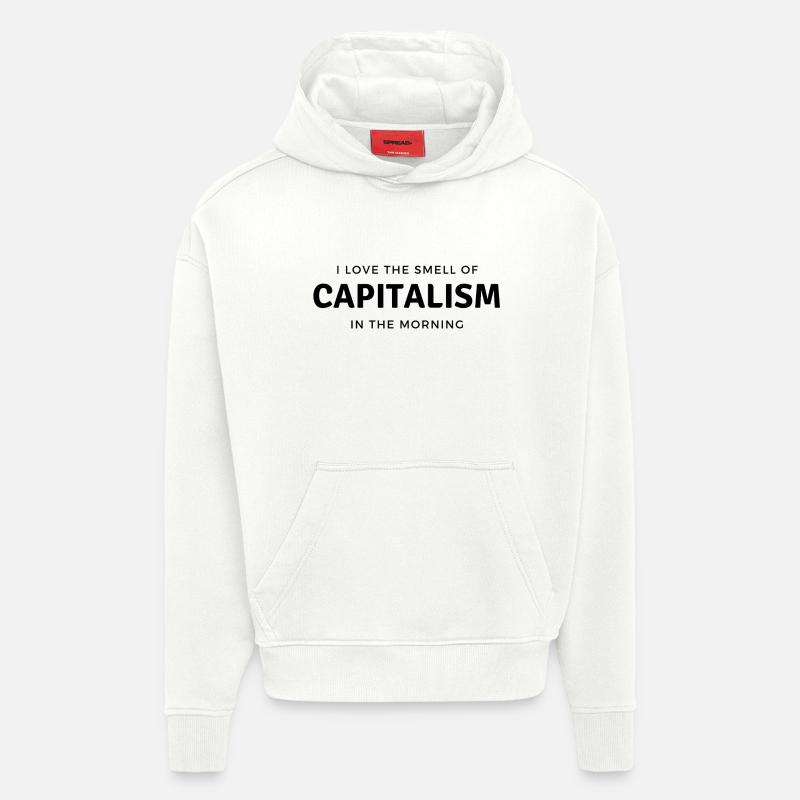 Dividende de l’investisseur en bourse - Sweat à capuche bio épais oversize fabriqué en UE - OFF WHITE
