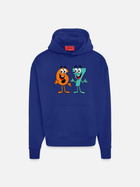 Six Seven Cartoon - Hoodie- made by SPREAD  - OFF WHITE