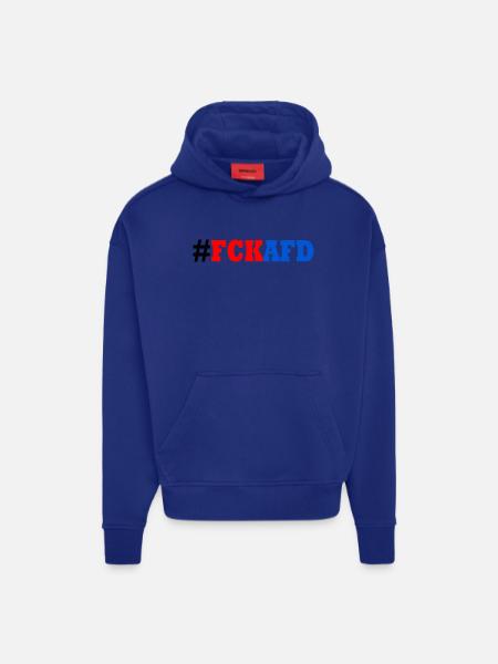 Fck afd - Hoodie- made by SPREAD  - OFF WHITE