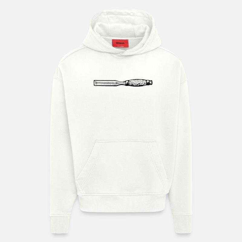charpentier menuisier charpentier charpentier joiner11 - Sweat à capuche bio épais oversize fabriqué en UE - OFF WHITE