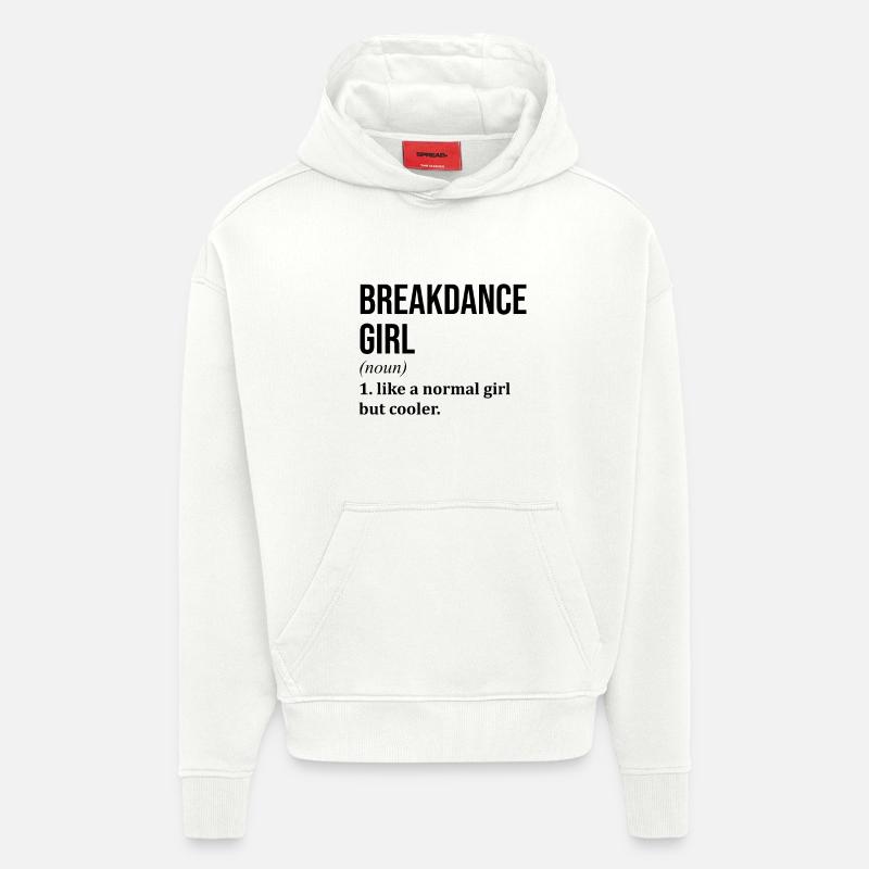 Breakdance - Sweat à capuche bio épais oversize fabriqué en UE - OFF WHITE