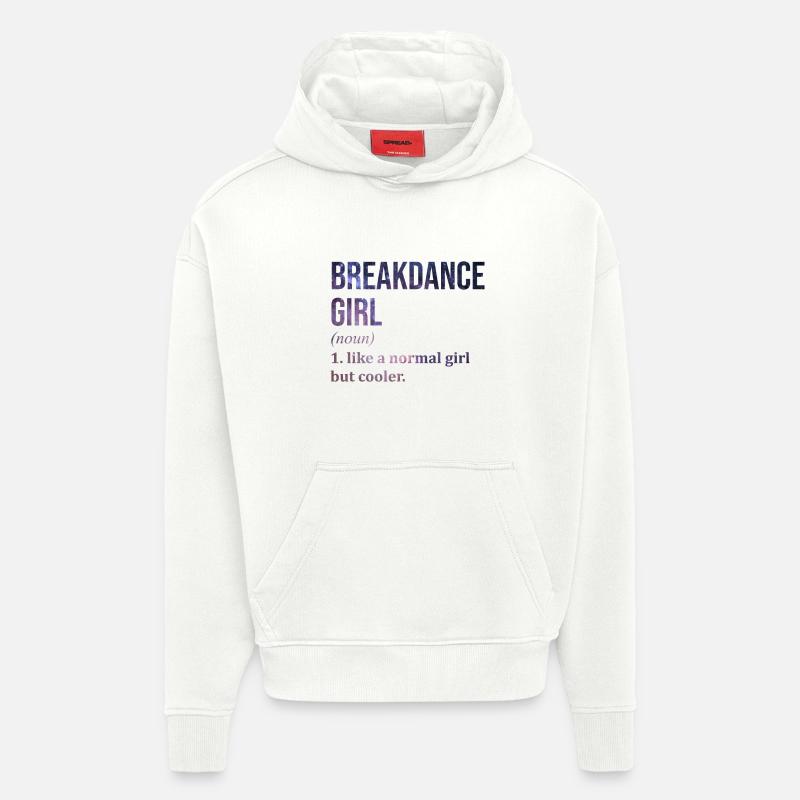 Breakdance - Sweat à capuche bio épais oversize fabriqué en UE - OFF WHITE