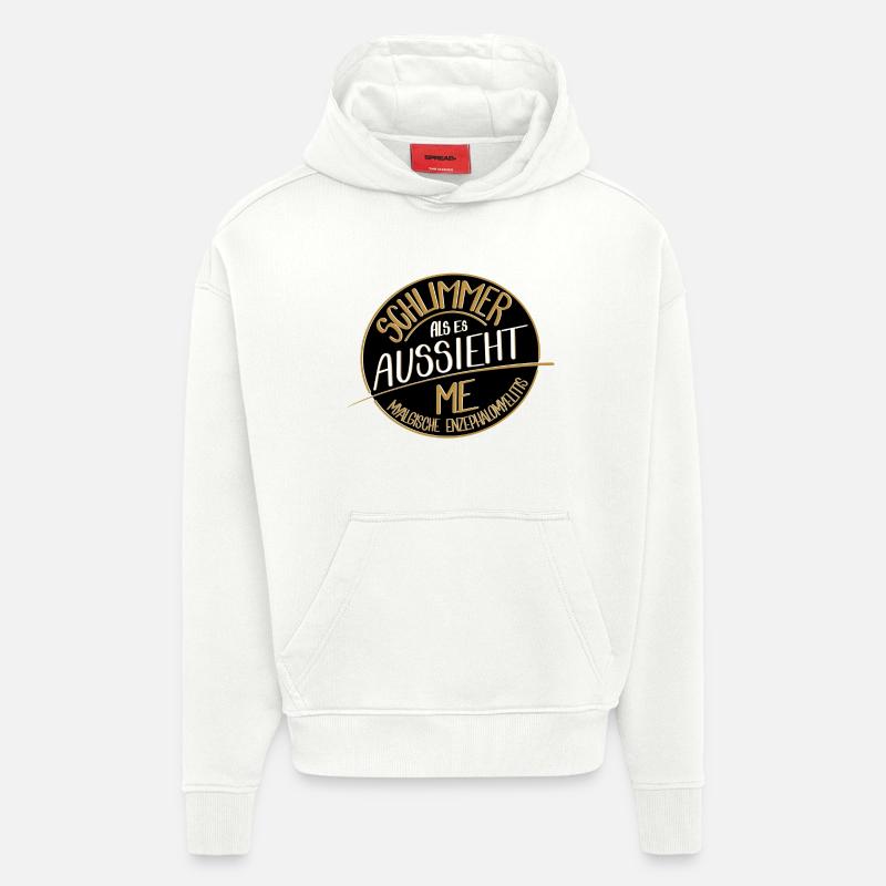 Schlimmer als es aussieht, ME  - Hoodie- made by SPREAD  - OFF WHITE