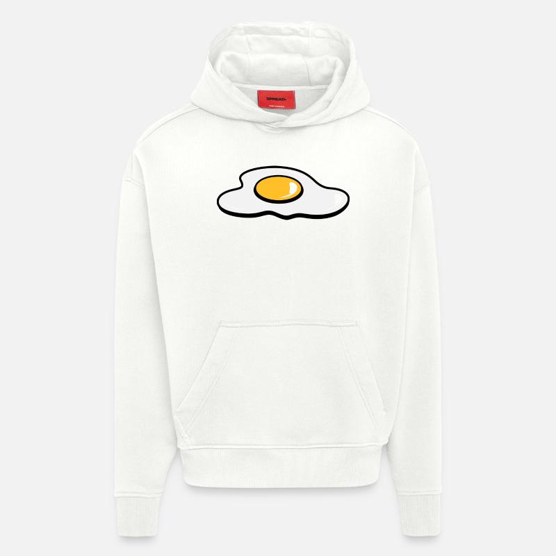 A fried egg - Hoodie- made by SPREAD  - OFF WHITE
