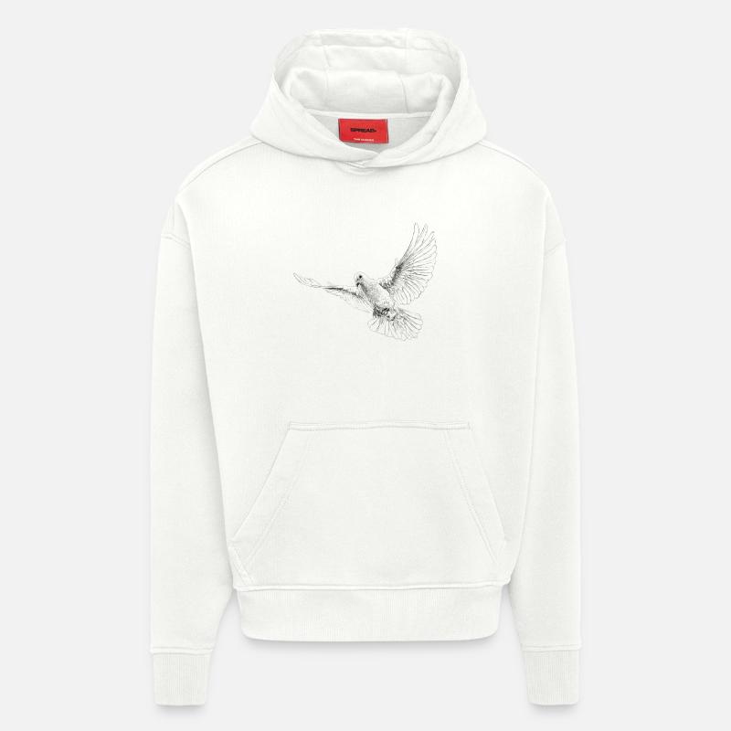 Taube - Hoodie- made by SPREAD  - OFF WHITE