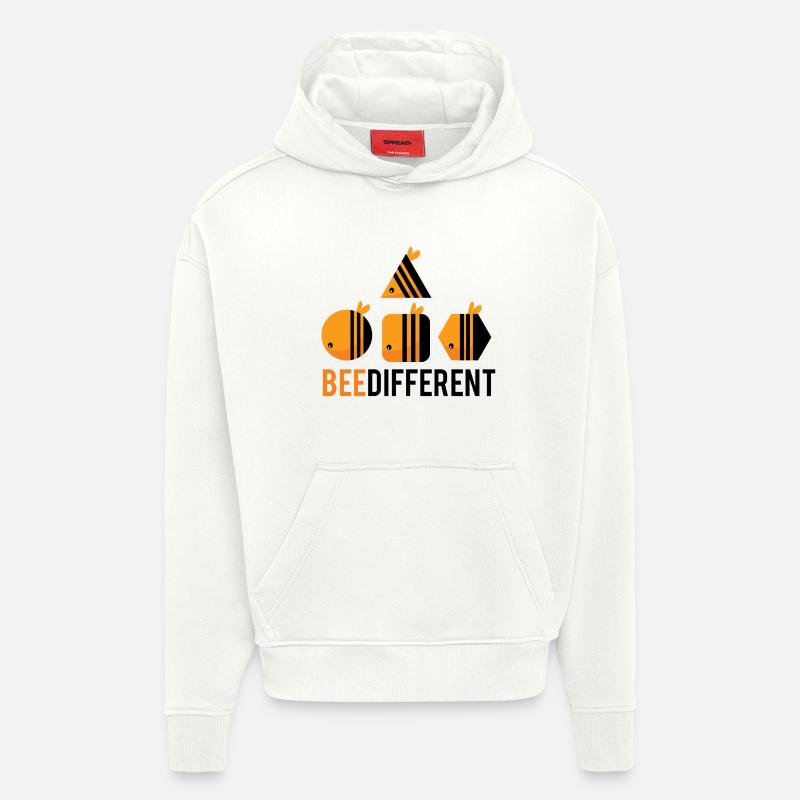 Bee Different - Hoodie- made by SPREAD  - OFF WHITE
