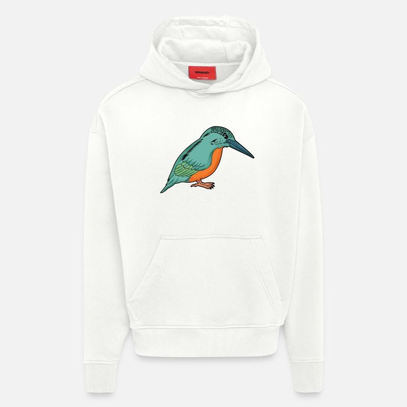 Eisvogel - Hoodie- made by SPREAD  - OFF WHITE