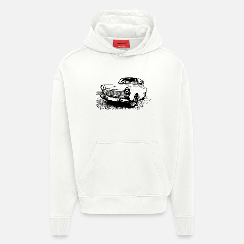  P 601 S - Hoodie- made by SPREAD  - OFF WHITE