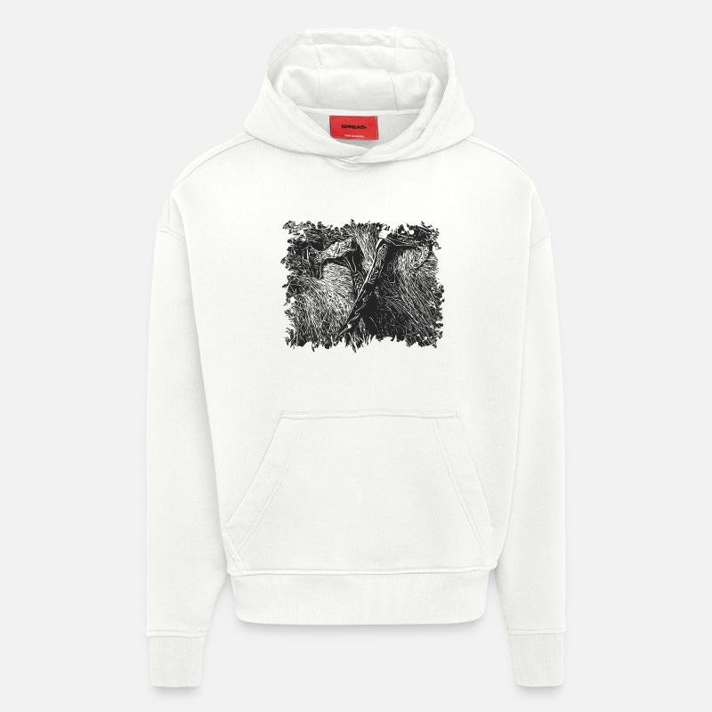 Wikinger Äxte - Hoodie- made by SPREAD  - OFF WHITE