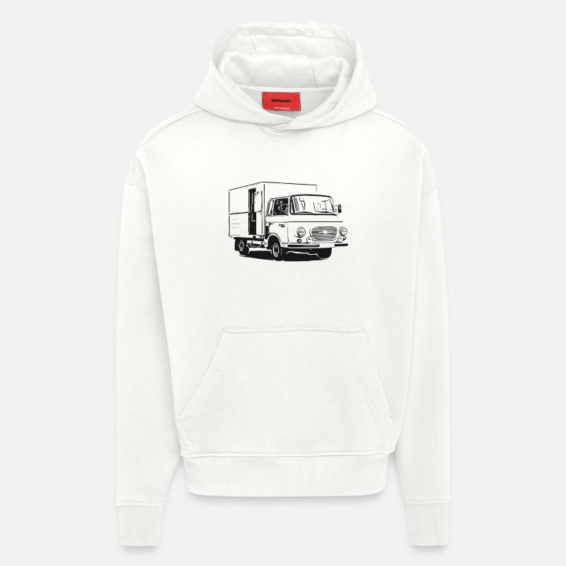 Barkas - Kastenwagen - Hoodie- made by SPREAD  - OFF WHITE
