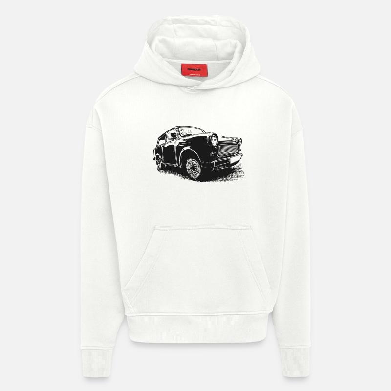  | Trabbi | GDR Vehicles - Hoodie- made by SPREAD  - OFF WHITE