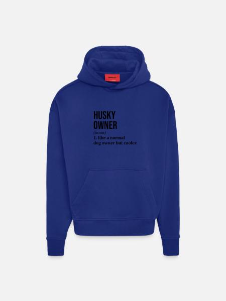 Husky Husky Husky - Sweat à capuche bio épais oversize fabriqué en UE - OFF WHITE