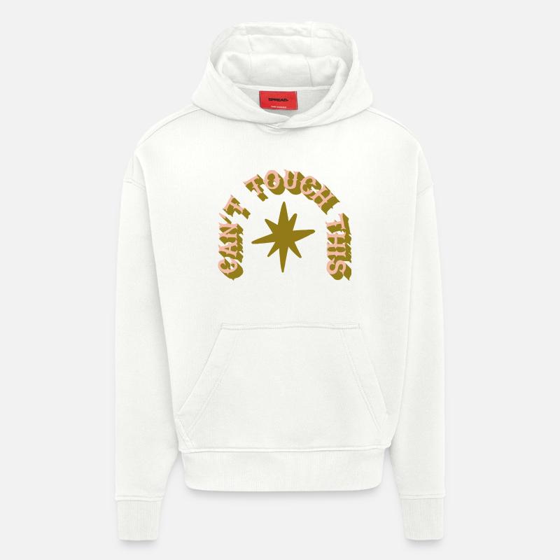 Can’t Touch This - Humour de cactus - Sweat à capuche bio épais oversize fabriqué en UE - OFF WHITE