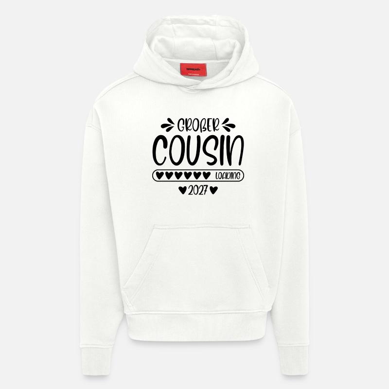 Großer Cousin 2027 loading - Hoodie- made by SPREAD  - OFF WHITE