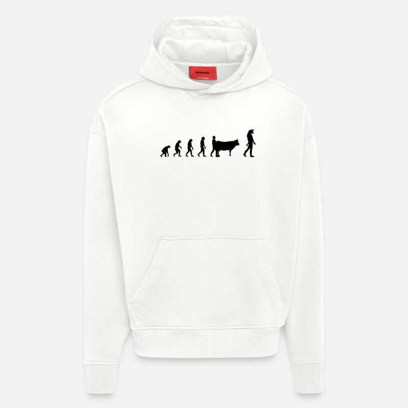 Evolution Mythologie - Hoodie- made by SPREAD  - OFF WHITE