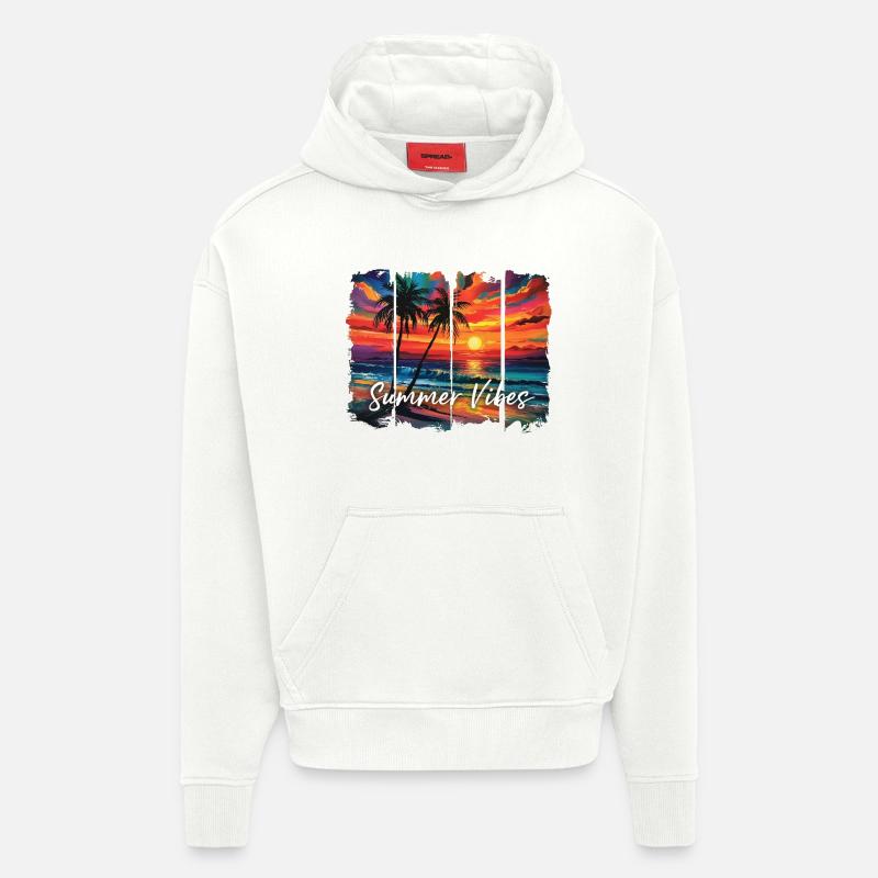 Summer Vibes Spaß-Zitat-Grafik - Hoodie- made by SPREAD  - OFF WHITE