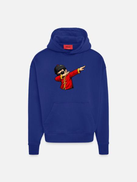 Dabbing Chinese - Hoodie- made by SPREAD  - OFF WHITE