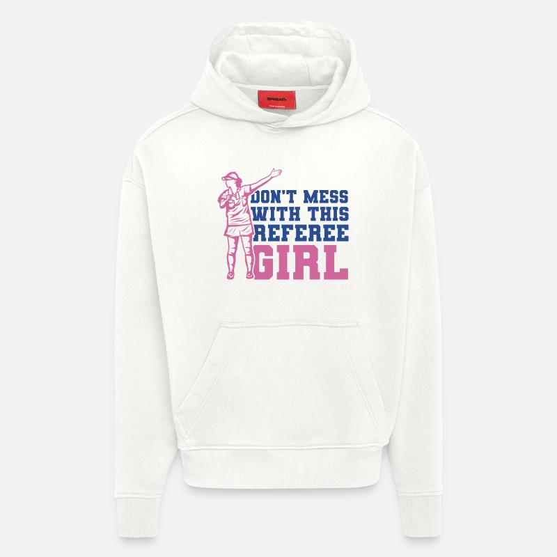 Schiedsrichterin - Hoodie- made by SPREAD  - OFF WHITE