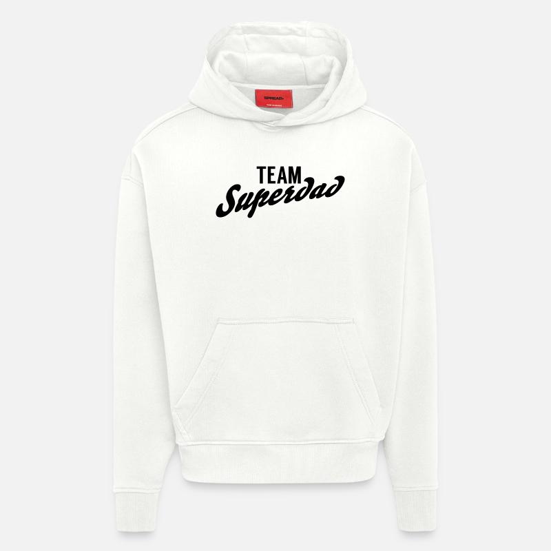 Team Superdad - Hoodie- made by SPREAD  - OFF WHITE