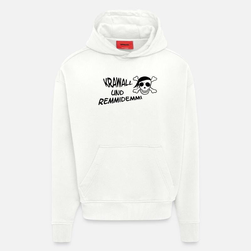 Krawall und Remmidemmi - Hoodie- made by SPREAD - OFF WHITE