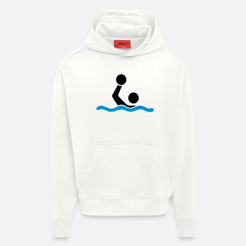 water polo - Hoodie- made by SPREAD  - OFF WHITE