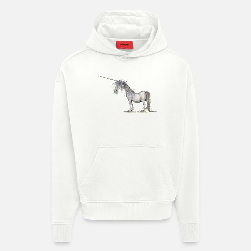 Das letzte Einhorn - Hoodie- made by SPREAD - OFF WHITE