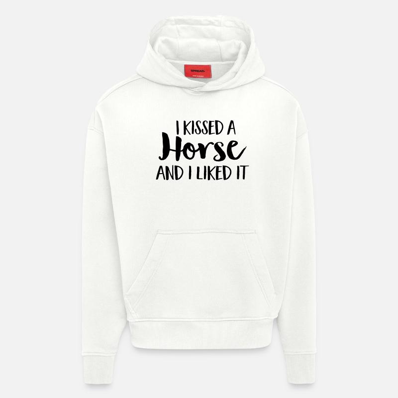 Cheval - Sweat à capuche bio épais oversize fabriqué en UE - OFF WHITE