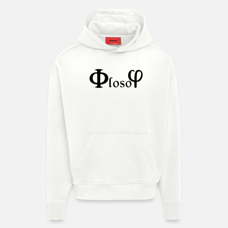 Philosophie / (phi) loso (phi) - Hoodie- made by SPREAD  - OFF WHITE