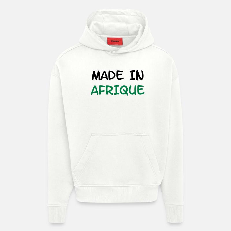 Made in AFRIKA! - Hoodie- made by SPREAD  - OFF WHITE