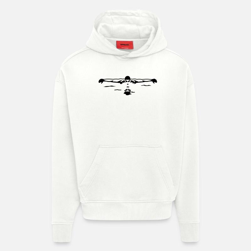 Schwimmer, Butterfly - Hoodie- made by SPREAD  - OFF WHITE