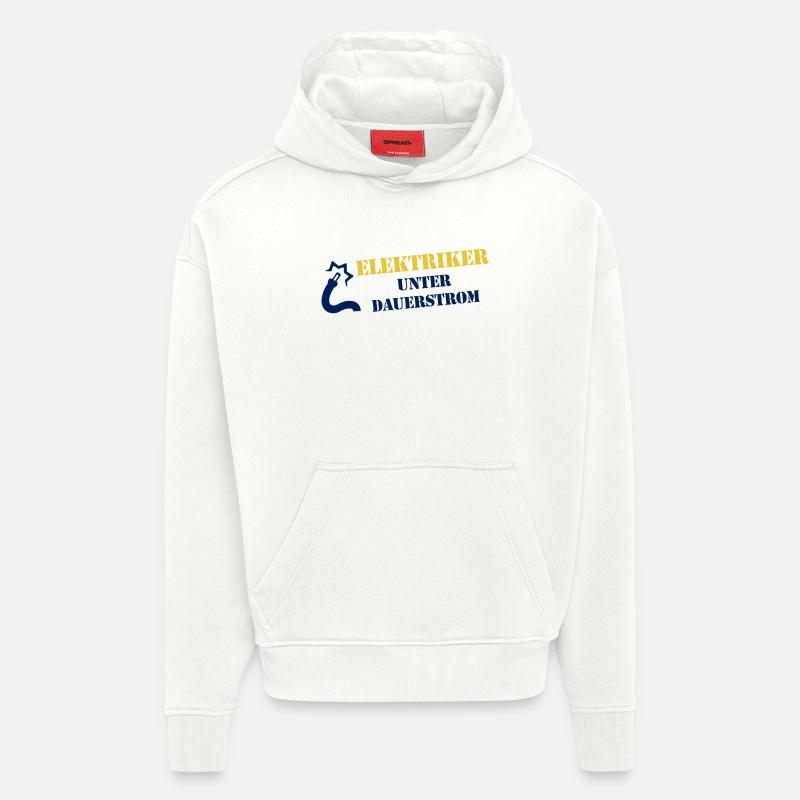 Elektriker Unter Dauerstrom - Hoodie- made by SPREAD  - OFF WHITE