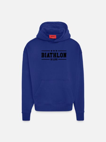 Biathlon is life - Hoodie- made by SPREAD - OFF WHITE