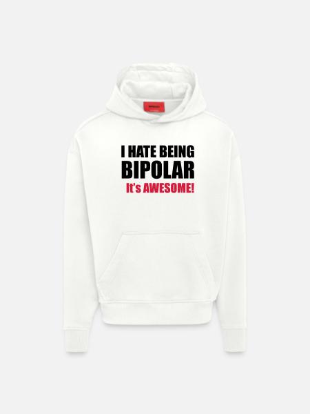 Bipolar - Hoodie- made by SPREAD  - OFF WHITE