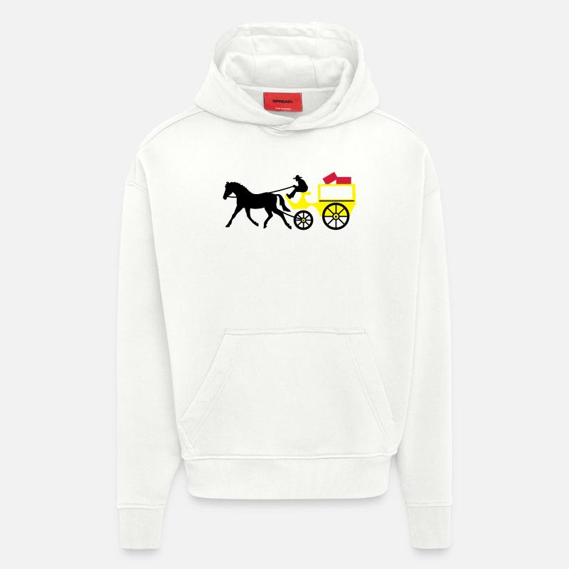 postkutsche post transport - Hoodie- made by SPREAD  - OFF WHITE