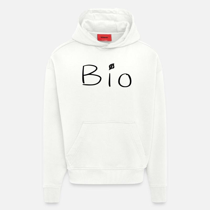 Bio - Sweat à capuche bio épais oversize fabriqué en UE - OFF WHITE