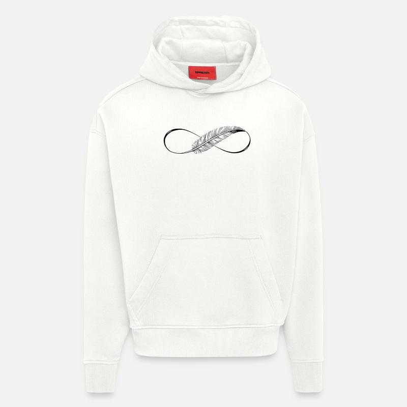 Cute Lines Infinity Spring - Hoodie- made by SPREAD  - OFF WHITE