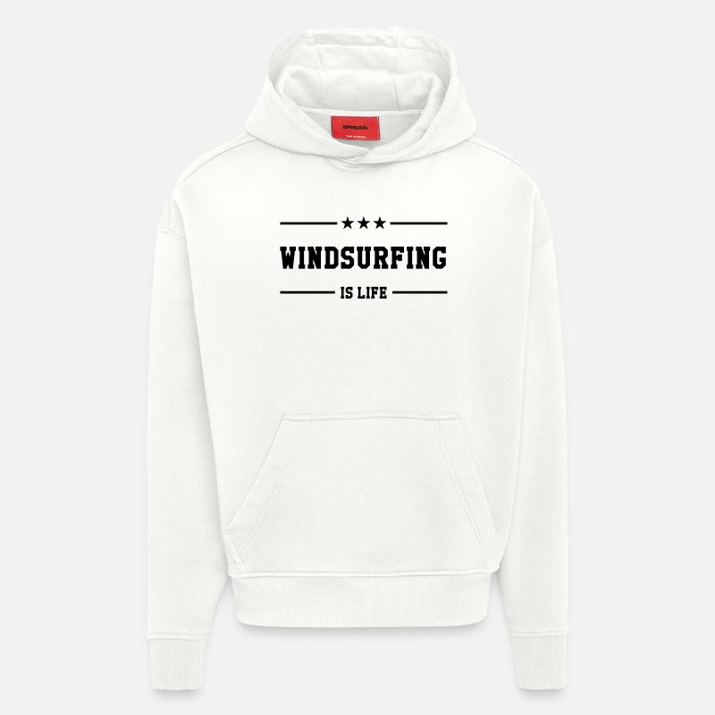 Windsurfen / Windsurfer / Windsurf / Windsurfing - Hoodie- made by SPREAD  - OFF WHITE