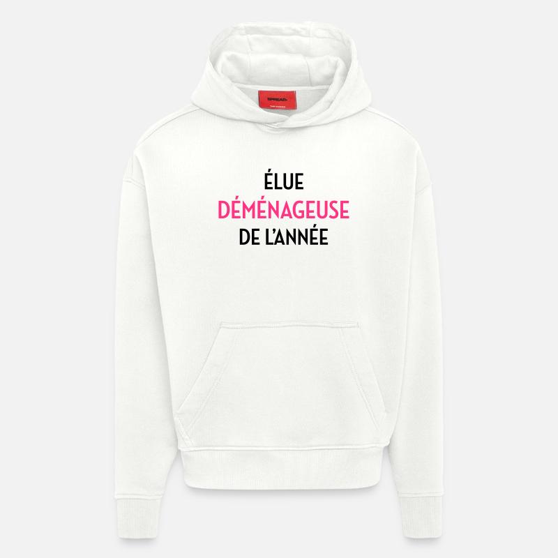 frachtführer / möbelpacker / mover / bewegen - Hoodie- made by SPREAD - OFF WHITE